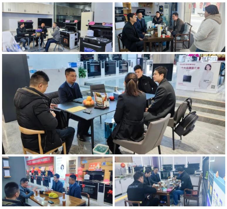 佳歌集成灶總裁袁海濱一行走訪考察安徽終端市場(chǎng)！