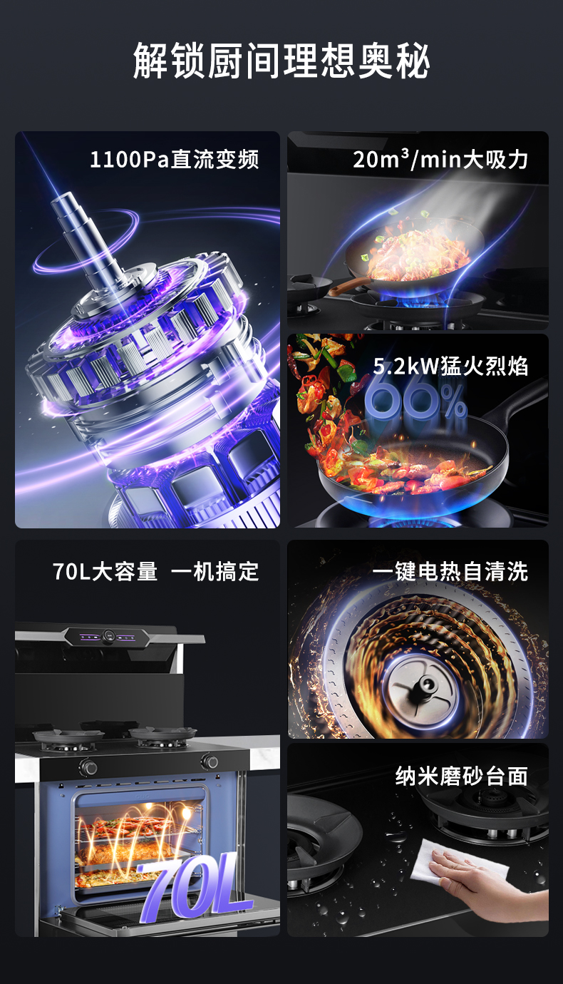 A5SZK蒸烤一體集成灶