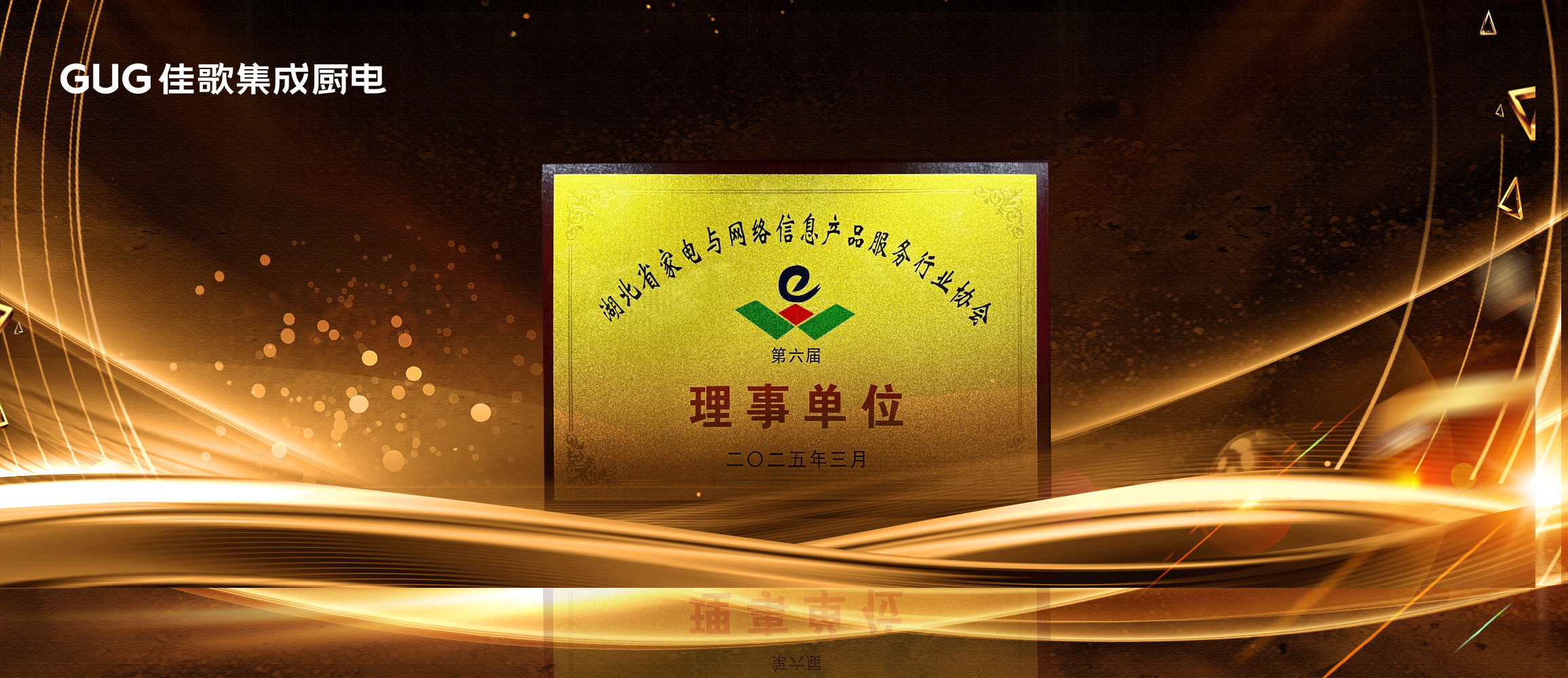 佳歌集成廚電榮獲“湖北省家電與網(wǎng)絡(luò)信息產(chǎn)品服務(wù)行業(yè)協(xié)會第六屆理事單位”